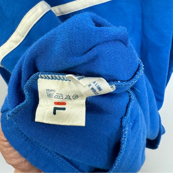 Vintage 80s FILA Bjorn Borg Tennis Full Zip Tracket Jacket Blue Men’s Medium 42 - Picture 5 of 8